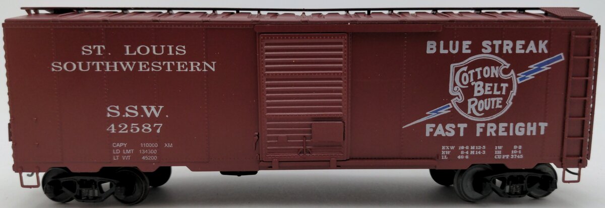 American Models 1103 S Scale St. Louis South Western 40' Box Car #42587 EX/Box