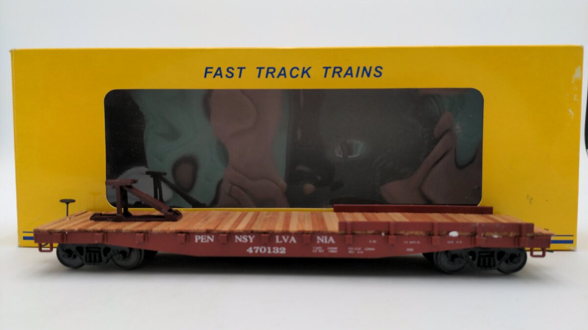 American Models 2011 S Scale Pennsylvania Flat Car #470132 EX/Box