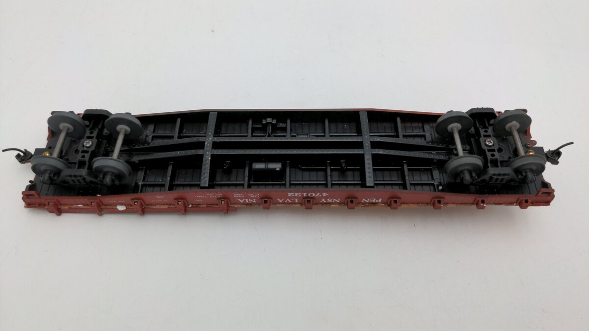 American Models 2011 S Scale Pennsylvania Flat Car #470132 EX/Box