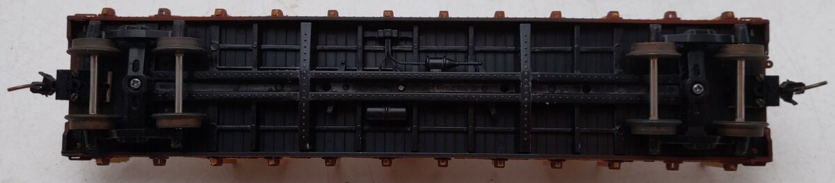 American Models S Gauge Pennsylvania Railroad Flatcar #470145 w/ Load VG/Box