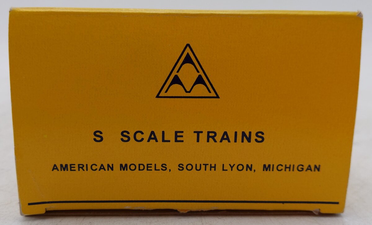 American Models S Gauge Pennsylvania Railroad Flatcar #470145 w/ Load VG/Box