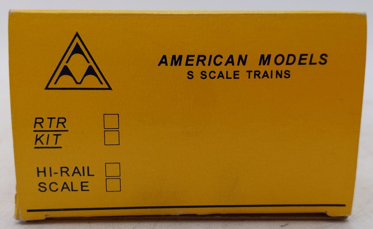 American Models S Gauge Pennsylvania Railroad Flatcar #470145 w/ Load VG/Box