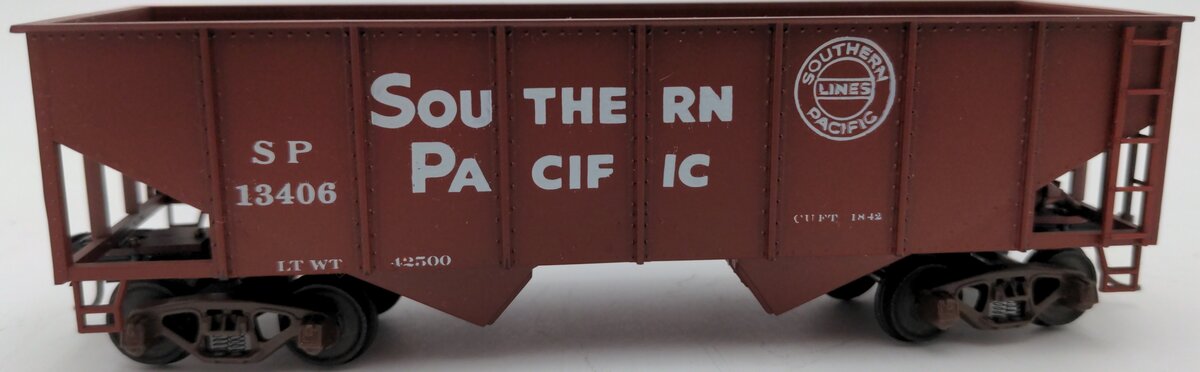 American Models 311 S Scale Southern Pacific 2- Bay Hopper Car Kit (Assembled) EX/Box