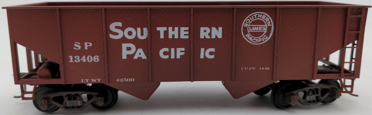 American Models 311 S Scale Southern Pacific 2- Bay Hopper Car Kit (Assembled) EX/Box