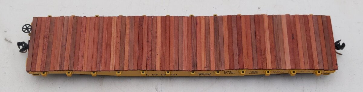 American Models 6022 S Scale Frisco Flatcar w/Stakes #100331 LN/Box