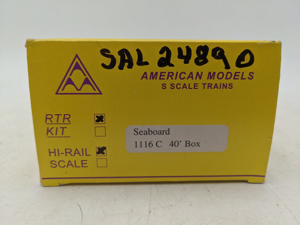 American Models 1116C S Seaboard 40' Boxcar-Scale EX/Box