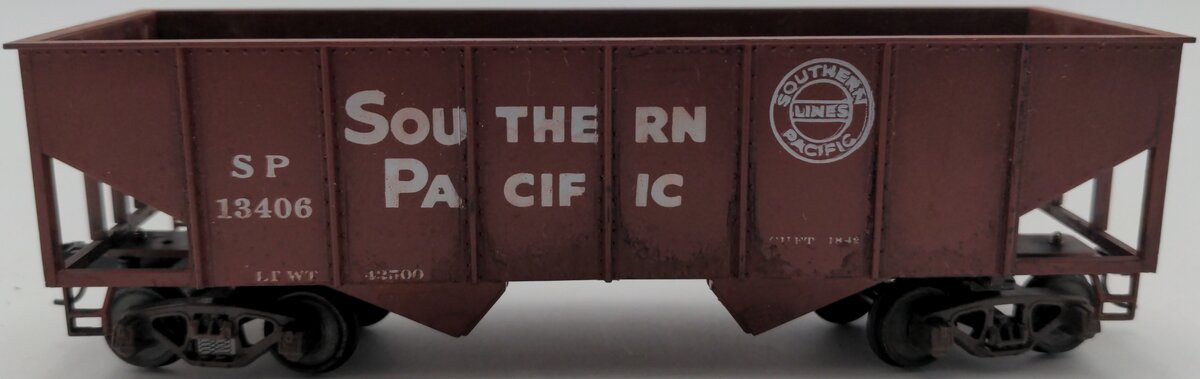 American Models 311 S Scale Southern Pacific 2- Bay Hopper Car Kit (Assembled)