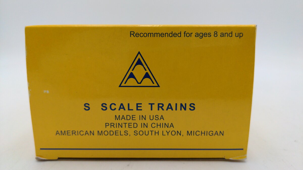 American Models 6022 S Scale (Hi-Rail) Frisco Flatcar #100347 VG/Box