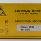 American Models 6022 S Scale (Hi-Rail) Frisco Flatcar #100347 VG/Box