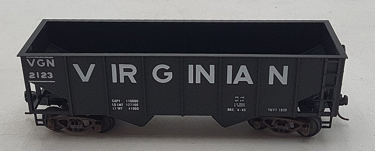 American Models 313 S Scale Virginian 2-Bay Hopper #2123 VG/Box