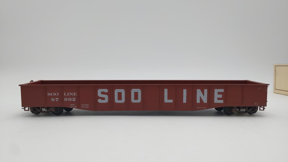 American Models 412 S Scale SOO Line Gondola #87992 EX/Box