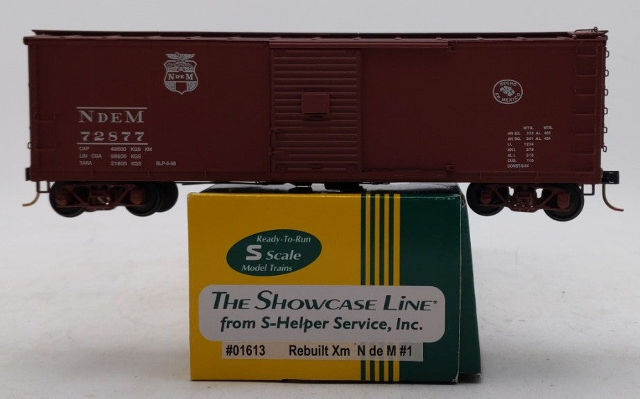 S-Helper 01613 S Scale National Railways of Mexico Boxcar #72877 EX/Box