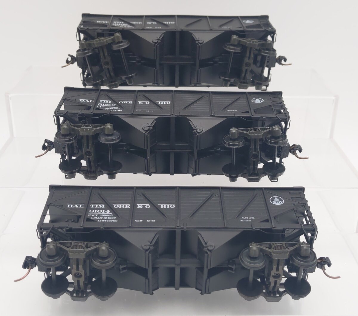 S-Helper 00764 S-Scale Baltimore & Ohio 2-Bay Hopper 3 Car Set #1 LN/Box