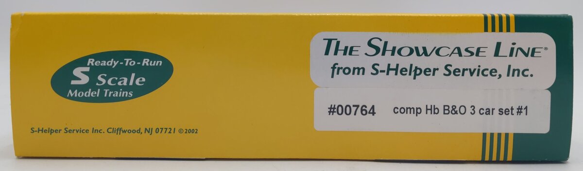 S-Helper 00764 S-Scale Baltimore & Ohio 2-Bay Hopper 3 Car Set #1 LN/Box