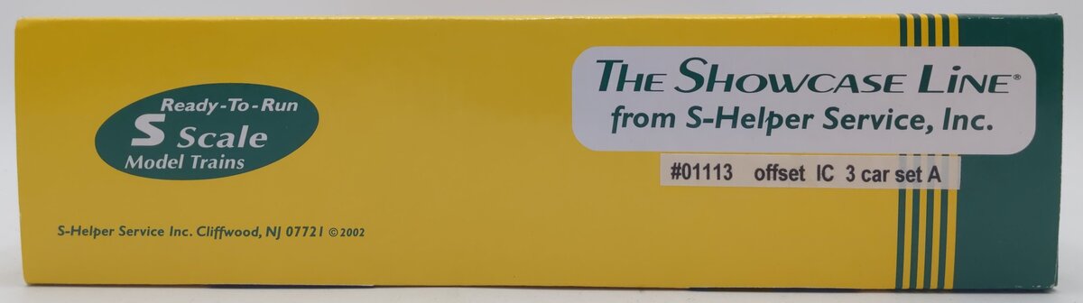 S-Helper Service 01113 S Gauge Illinois Central Offset Hoppers 3-Pack EX/Box