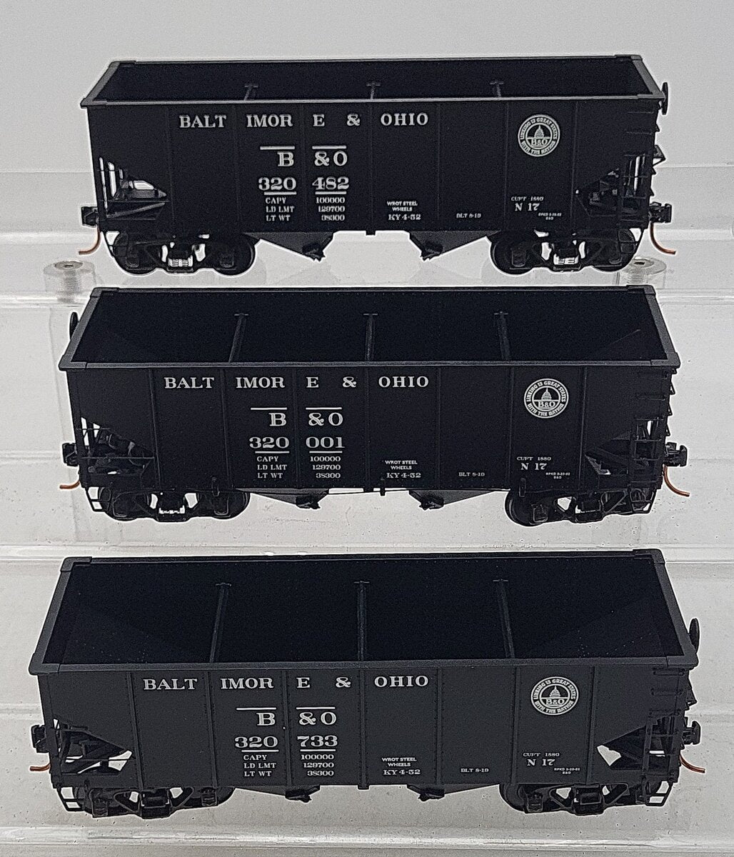 S-Helper 01178 S Scale Baltimore & Ohio 3 Car Hopper Set A LN/Box