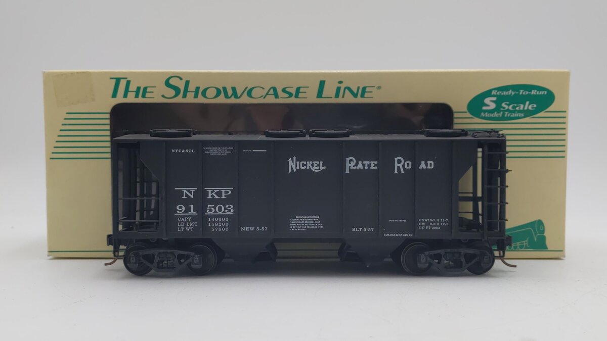 S-Helper 00077 S Scale Nickel Plate Road Covered Hopper #91503 LN/Box