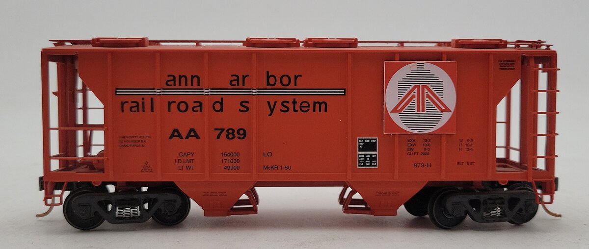 S-Helper 00416 S Scale Ann Arbor 2 Bay PS-2 Hopper #789 EX/Box