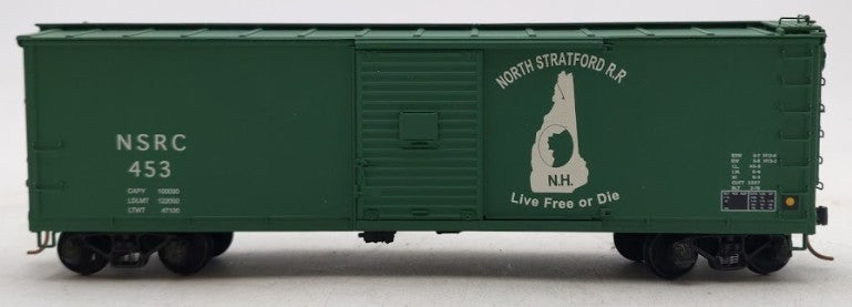 S-Helper 00807 S Scale North Stratford Railroad Rebuilt Boxcar #453 EX/Box