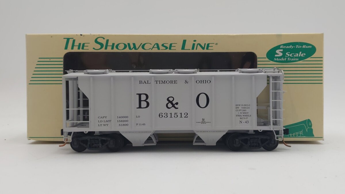 S-Helper 00027-3 S Scale Baltimore & Ohio PS-2 Hopper #631512 LN/Box