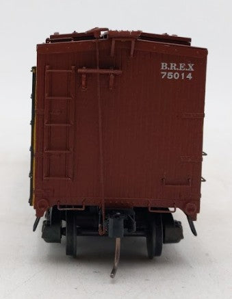 S-Helper 00484 S Scale Burlington Route 40' Wooden Billboard Reefer #75014 LN/Box