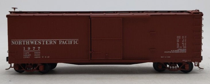 S-Helper 01897 S Gauge Northwestern Pacific Single Door Boxcar #1977 LN/Box