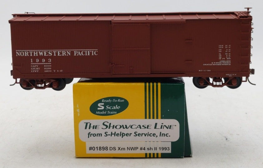 S-Helper 01898 S Scale Northwestern Pacific Boxcar #1993 LN/Box