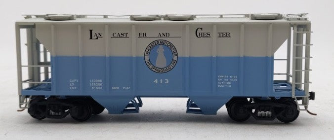 S-Helper 01747 S Scale Lancaster & Chester 2-Bay PS-2 Hopper #413 LN/Box