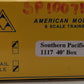 American Models 1117 S Scale (Hi-Rail) Southern Pacific 40' Box Car #100714 EX/Box