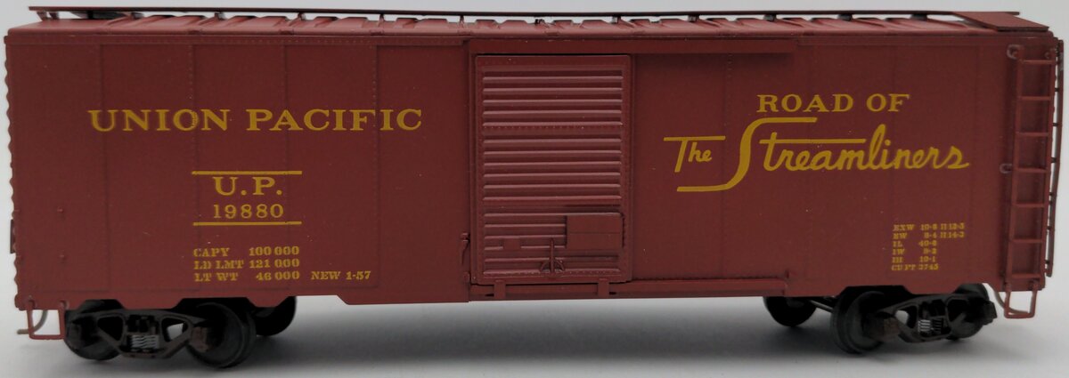 American Models 118 S Scale Union Pacific 40' Box Car #19880 EX/Box
