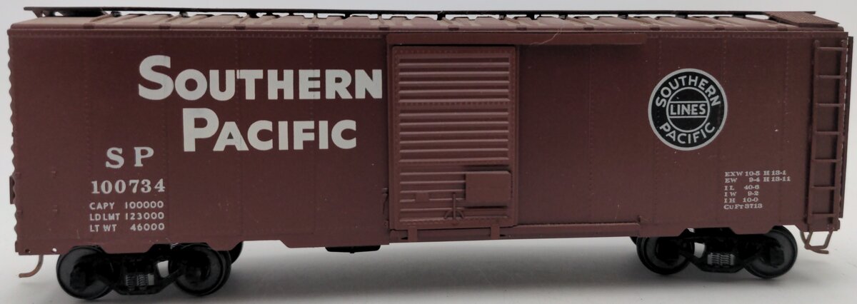American Models 1117 S Scale Southern Pacific 40' Box Car #100714 EX/Box