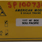 American Models 1117 S Scale Southern Pacific 40' Box Car #100714 EX/Box