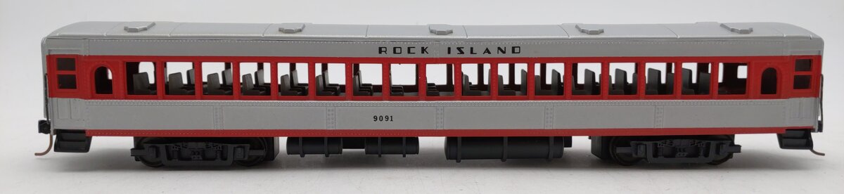 American Hi-Rail S Scale Rock Island Coach Car #9091 EX