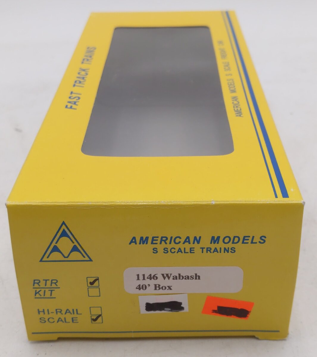 American Models 1146 HO Scale Wabash Boxcar #91494 LN/Box