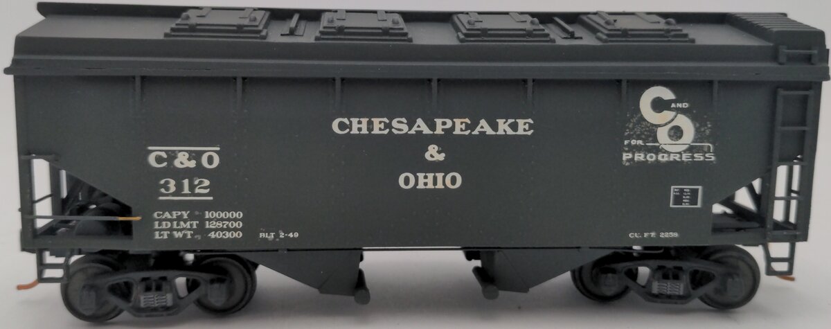 American Models S Gauge Chesapeake & Ohio Boxcar #312 EX