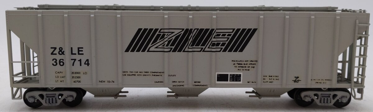 American Models S Gauge Z&LE Closed Hopper Car #36714 (Scale) EX/Box