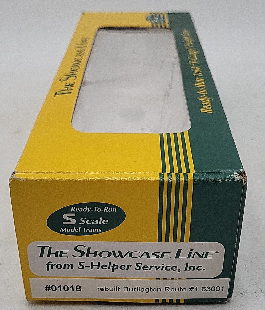 S-Helper 01018 S Scale CBQ Burlington Steel Boxcar #63001 LN/Box