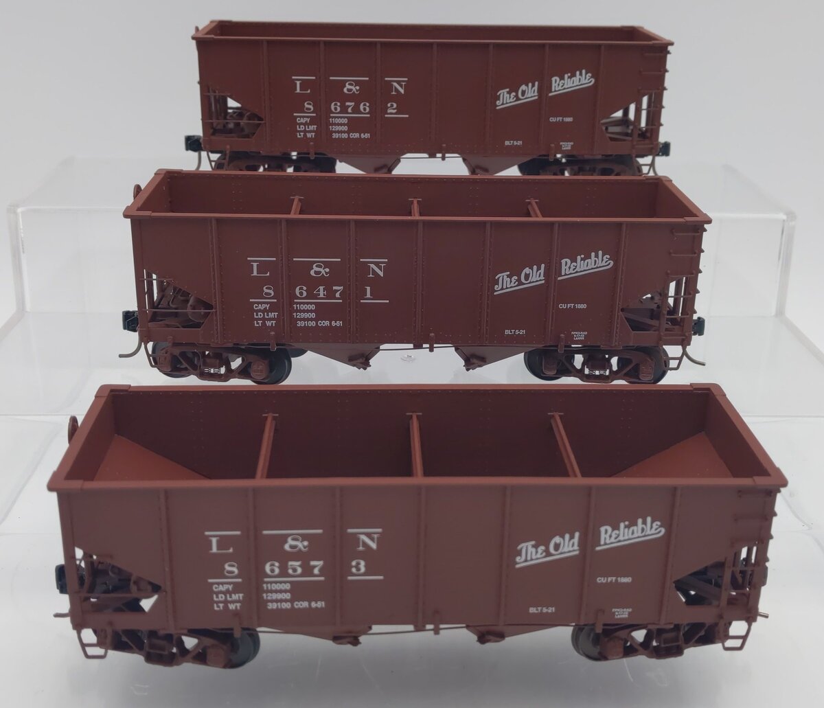 S-Helper 01186 S Scale Louisville and Nashville USRA 3 Car Hopper Set (A) EX/Box