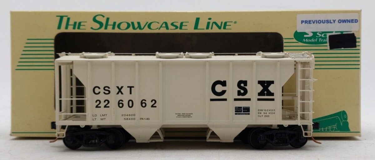 S-Helper Service 00037-2 S Scale CSX PS-2 Roller Bearing 2-Bay Hopper #226062 LN/Box
