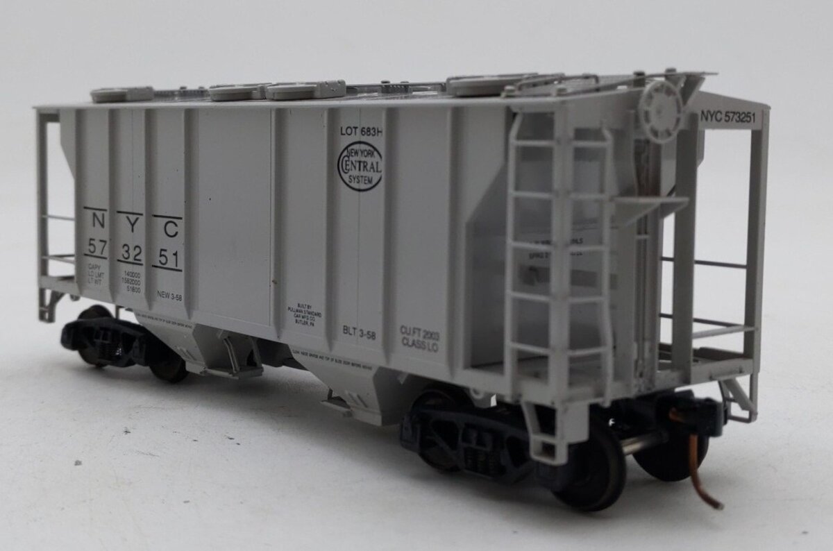 S-Helper 00007 "S" Scale New York Central PS-2 2-Bay Hopper #573251 EX/Box
