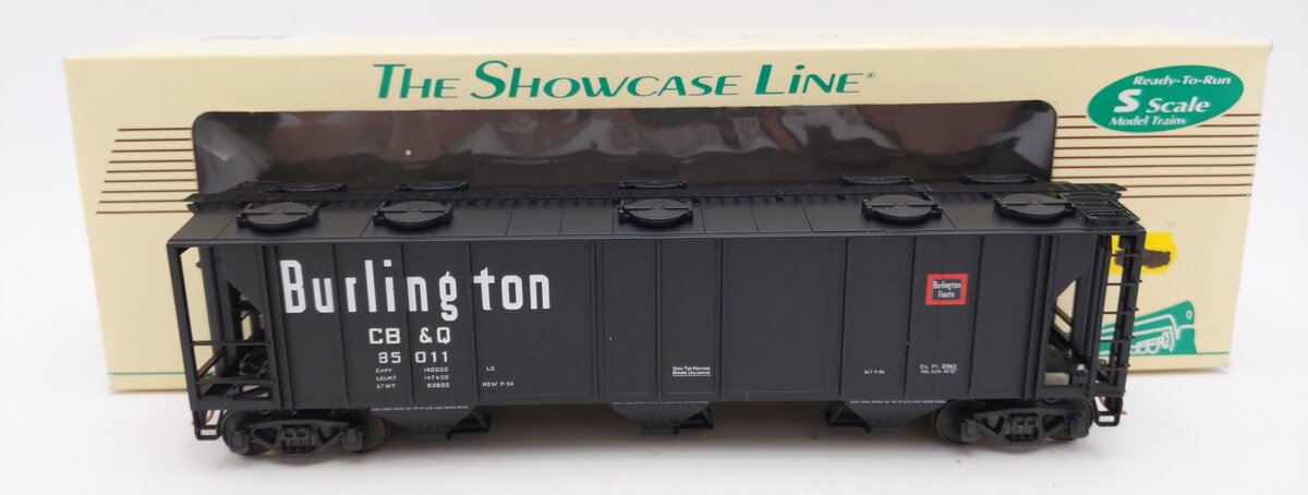 S-Helper 00420 S Scale Chicago Burlington & Quincy CB&Q 3 Bay #2 Hopper #85011 LN/Box