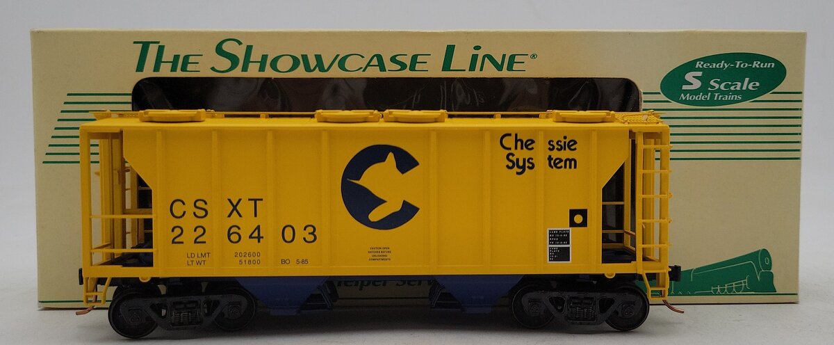 S-Helper Service 00085 S Scale Chessie PS-2 2-Bay Hopper CSXT #226403 LN/Box