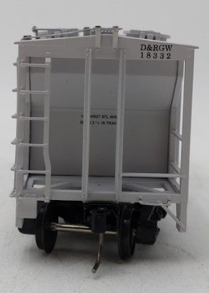 S-Helper 00028-0 S Scale D&RGW PS-2 2-Bay Covered Hopper #18332 LN/Box