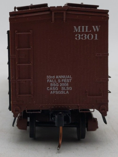 S-Helper 01883 S Gauge Weber Waukesha Beer 40' Wooden Billboard Reefer #3301 LN/Box