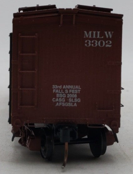 S-Helper 01883 S Scale Weber Waukesha Beer 40' Wooden Billboard Reefer #3302 LN/Box