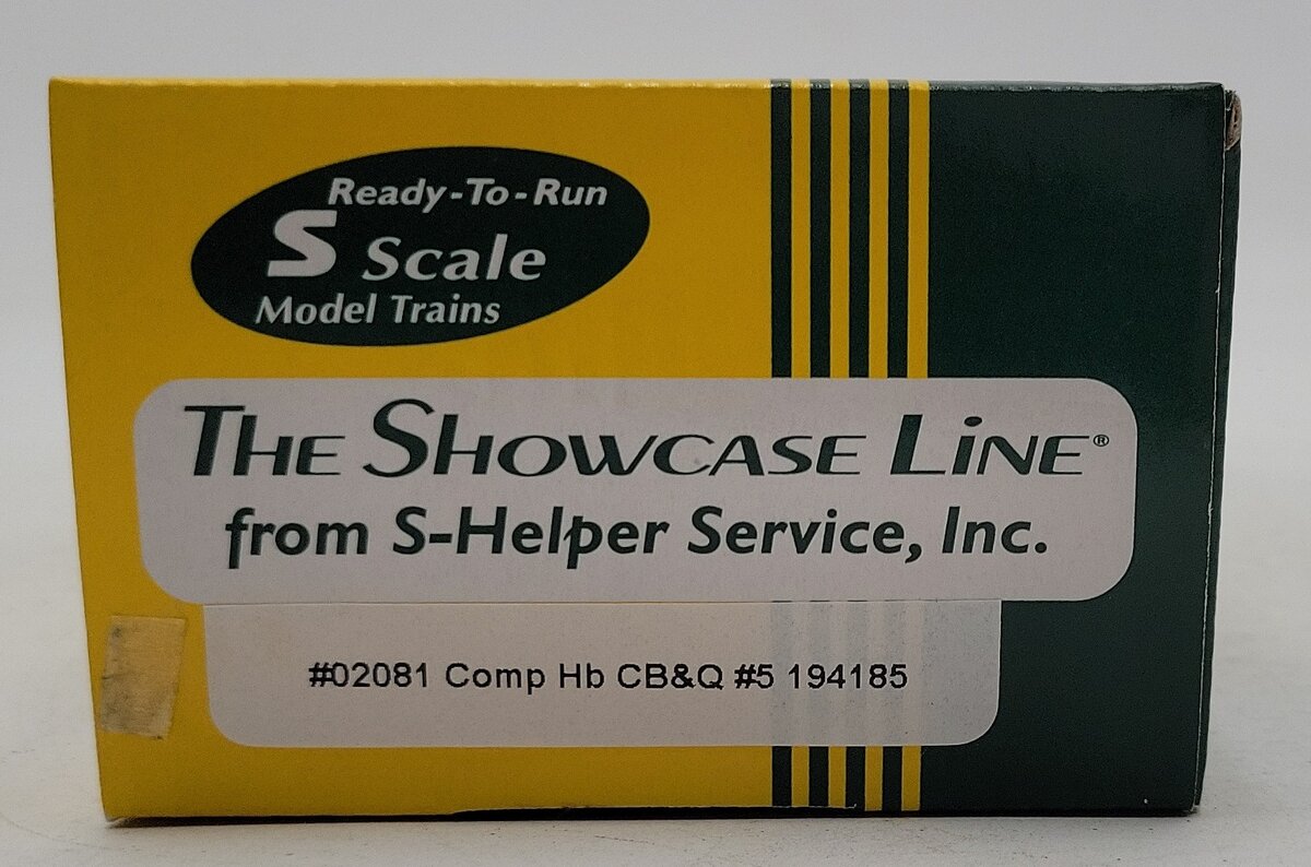 S-Helper 02081 S Scale CB&Q 2-Bay Hopper #194185 LN/Box
