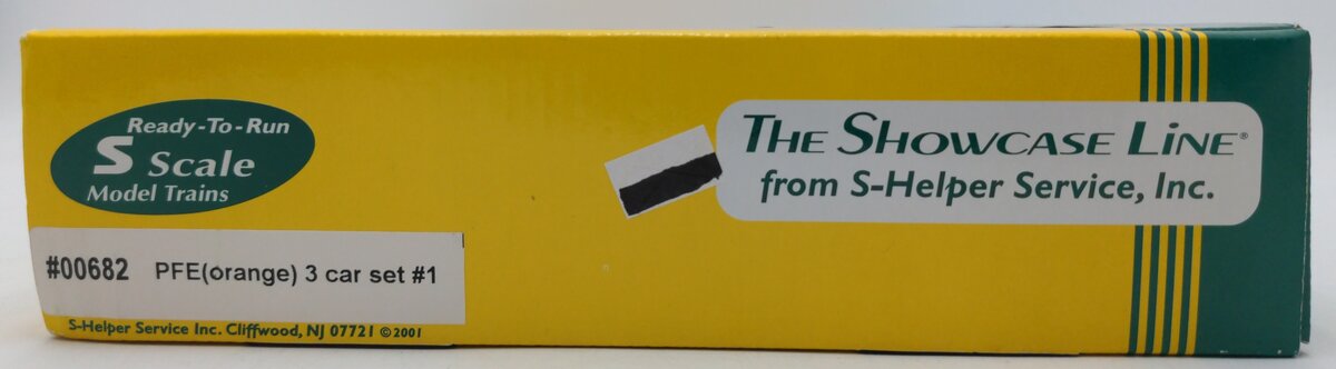 S-Helper 00682 S-Scale Pacific Fruit Express (PFE) Orange Reefer 3-Car Set #1 LN/Box