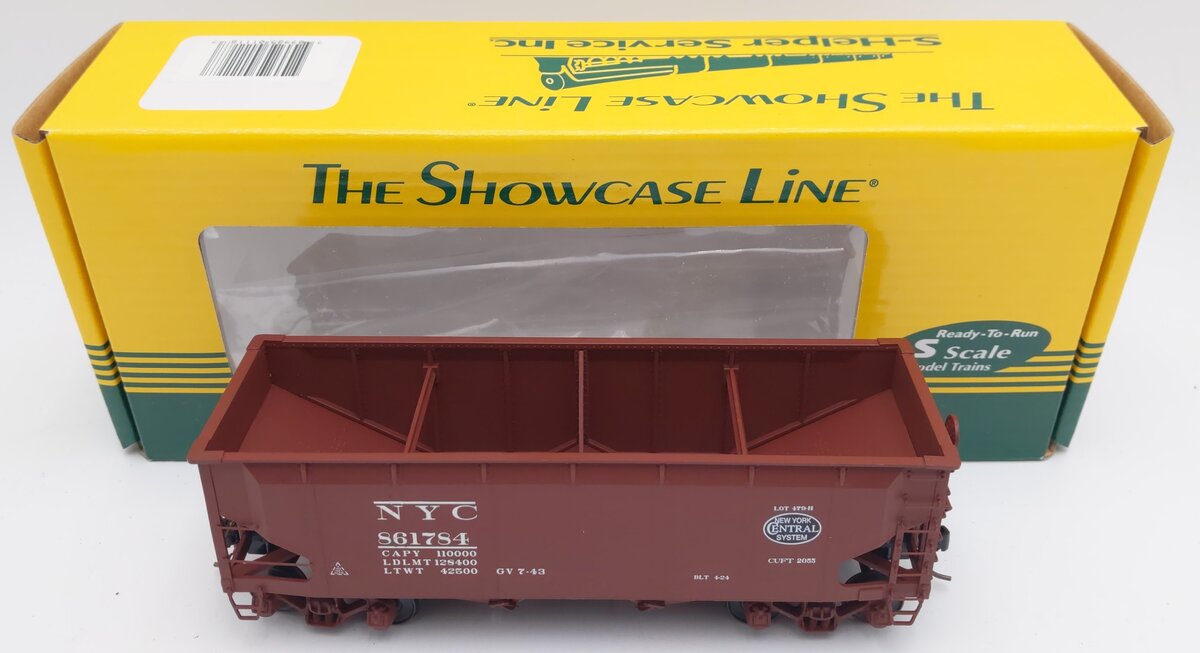 S-Helper Service 01118 S Scale NYC Offset 2-Bay Hopper Car #861784 LN/Box