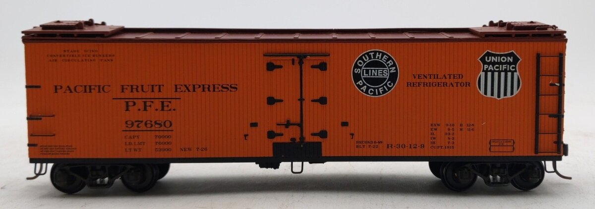 S-Helper 01001 S Scale Pacific Fruit Express 40' Wooden Billboard Reefer #97680 LN/Box