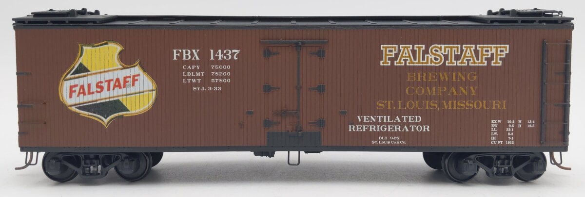 S-Helper 02046 S Gauge Falstaff 4-0' Wooden Billboard Reefer #1437 EX/Box